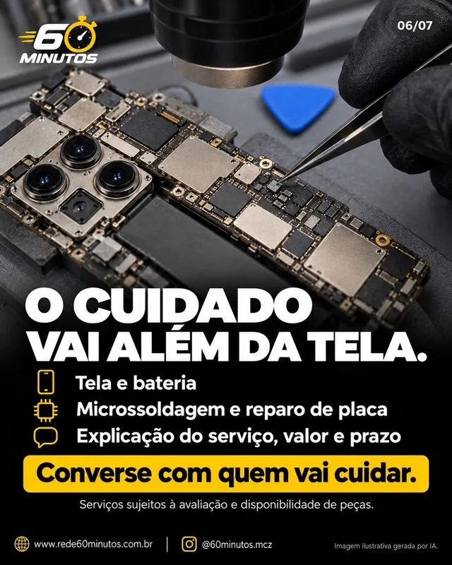 O cuidado vai além da tela.